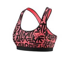 Dynafit - Breathable polyester bra - Alpine Graphic Bra W Ultra Coral for Women - Size S - Pink Pink S