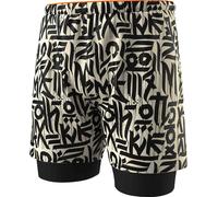 Dynafit - Light, breathable trail running shorts - Trail 2In1 Shorts M Overcast for Men - Size L - Beige Beige L