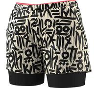 Dynafit - Lightweight breathable trail running shorts - Trail 2In1 Short W Overcast for Women - Size S - Beige Beige S