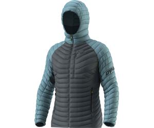 Dynafit - Men's Insulated jacket in goose down for ski touring - Radical Down RDS M Hood Jkt Smoke Blue for Men - Size M Blue M