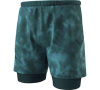 Dynafit - Men's 2-in-1 reflective trail running shorts - Trail Reflective 2/1 Shorts M Cinder for Men - Size M - Grey Grey M