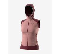 Dynafit Mezzalama Polartec Alpha Hooded Vest Pink Maroon Women - M