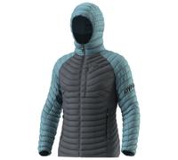 Dynafit - Men's Insulated jacket in goose down for ski touring - Radical Down RDS M Hood Jkt Smoke Blue for Men - Size S Blue S