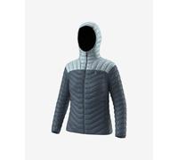 Dynafit Ridge Ultralight Down Hooded Jacket Pastel Blue Grey Women - L