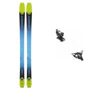 Dynafit - Ski touring bindings - Touring Ski Set Seven Summits Lime Yellow/Black 2023 for Men in Aluminium - Blue Blue 174 cm