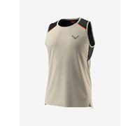 Dynafit Sky Sleeveless T-Shirt Light Beige Black - XL