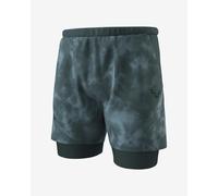 Dynafit - Men's 2-in-1 reflective trail running shorts - Trail Reflective 2/1 Shorts M Cinder for Men - Size L - Grey Grey L