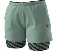 Dynafit - Trail running shorts - Trail 2In1 Short W Jadelite for Women - Size L - Green Green L