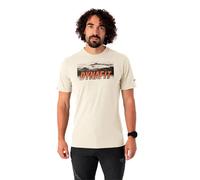Dynafit - Lightweight, breathable hiking T-shirt - Transalper Graphic S/S Tee M Overcast for Men in Recycled Polyester - Size L - Beige Beige L