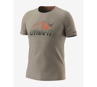 Dynafit Transalper Graphic Short Sleeve T-Shirt Light Brown Orange - XL
