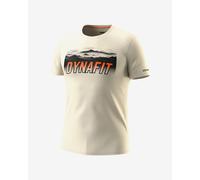 Dynafit Transalper Graphic Short Sleeve T-Shirt Natural White Orange Black - XL