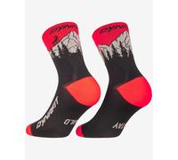 Dynafit Traverse Mid Socks Black Bright Red - 39-42