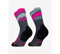 Dynafit Ultra Crew Socks Dark Grey Fuchsia - 39-42