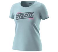 Dynafit - Women's Graphic Cotton S/S Tee - T-shirt size 40, turquoise/grey