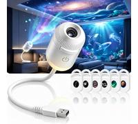 Dynamic 5D Star Projector Lamp,Dual Purpose Galaxy Night Light,Multi Themes USB Projection Light,Bedroom Playroom Household Decor,for All Age Groups Festival Warm Creative Present