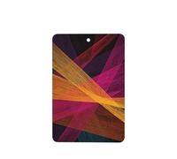 Dynamic Abstract Intersecting Lines Pink Yellow Car Air Fresheners 4 Pcs Hanging Scented Cards Fragrance Scented Cards For Car Aromatherapy Tablets