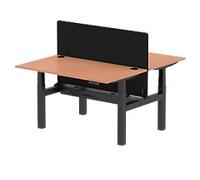 Dynamic Air Electronically Height Adjustable Back to Back Desk Rectangular H-Frame 1,400 (W) x 1,640 (D) x 1,315 (H) mm MFC (Melamine Faced Chipboard), Steel
