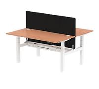 Dynamic Air Electronically Height Adjustable Back to Back Desk Rectangular H-Frame 1,600 (W) x 1,640 (D) x 1,315 (H) mm MFC (Melamine Faced Chipboard), Steel