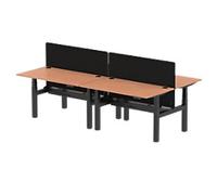 Dynamic Air Electronically Height Adjustable Back to Back Desk Rectangular H-Frame 2,810 (W) x 1,640 (D) x 1,315 (H) mm MFC (Melamine Faced Chipboard), Steel