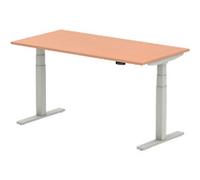 dynamic Air Height Adjustable Sit Stand Desk Rectangular Beech T-Foot 1,600 (W) x 800 (D) x 665 (H) mm MFC (Melamine Faced Chipboard)