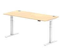dynamic Air Height Adjustable Sit Stand Desk Rectangular Maple T-Foot 1,800 (W) x 800 (D) x 665 (H) mm MFC (Melamine Faced Chipboard)