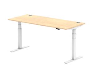 dynamic Air Height Adjustable Sit Stand Desk Rectangular Maple T-Foot 1,800 (W) x 800 (D) x 665 (H) mm MFC (Melamine Faced Chipboard)