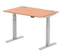 dynamic Air Sit Stand Desk Rectangular Beech T-Foot 1,200 (W) x 800 (D) x 665 (H) mm MFC (Melamine Faced Chipboard)