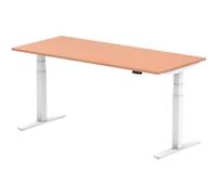 dynamic Air Sit Stand Desk Rectangular Beech T-Foot 1,800 (W) x 800 (D) x 665 (H) mm MFC (Melamine Faced Chipboard)