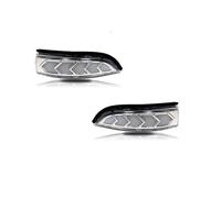Dynamic Amber Front Side Mirror Turn Signal Lights Welcome For Toyota For Avalon For Corolla For iM For Prius C LED Turn Signal Light(Clear)