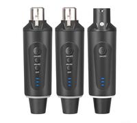 Dynamic and Condenser Microphone Compatible Wireless XLR System, Lightweight on Transmitter & Receiver with 48V Power Supply