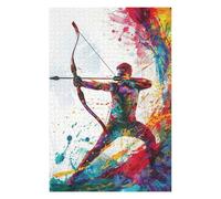 Dynamic Archer Colourful Wooden Jigsaw Puzzle for Adults, 1000 PCS