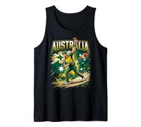 Dynamic Australia Cricket Fast Bowler Men Boys Tank Top