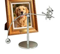 Dynamic Balance Toy, Creative Motion Desk Decor Piece, Sculpture with Feature, Elegant Physics Inspired Art Ornament, Office Accent Piece with Minimal Style, Decoration for Living Space