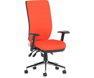 dynamic Bespoke Operator Chair Synchro Tilt Fabric Height-Adjustable Armrest Tabasco Orange 110 kg