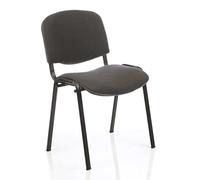 Office Chair | Stacking Visitors Chair | Charcoal Fabric | Medium Back | No Arms | ISO BR000059