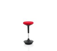 Dynamic Sitall Deluxe Visitor Stool Red Fabric Seat
