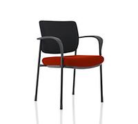 dynamic Brunswick Deluxe Visitor Chair Fixed Armrest Red 115 kg KCUP1557 620 x 510 x 830 mm