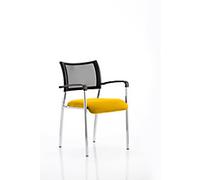 dynamic Brunswick Visitor Chair Fixed Armrest Canary Yellow 115 kg Brunswick 550 x 610 x 840 mm