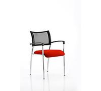 dynamic Brunswick Visitor Chair Fixed Armrest Tabasco Orange 115 kg 550 x 610 x 840 mm