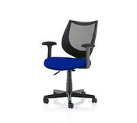 dynamic Camden Operator Chair Basic Tilt Mesh Fixed Armrest Black, Blue 120 kg Camden 610 x 610 x 860 mm