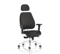 Dynamic Chiro Plus Ergonomic Office Chair with Arms and Headrest - Black | Ergonomic, Arm Rest, Adjustable Height