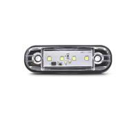 Dynamic daytime running lights For Truck Trailer Lorry Bus 4 LED 10PCS 12V 24V Side Marker Lights Car External Warning Taillight Signal Brake Lamps(10x white)