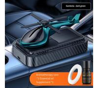 Dynamic Design Car Air Freshener Powered by Solar Energy Provides Long Lasting Refreshing Aroma (Green)