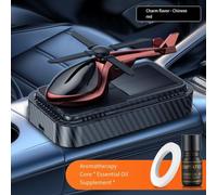 Dynamic Design Car Air Freshener Powered by Solar Energy Provides Long Lasting Refreshing Aroma (Red)