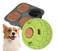 Dynamic Dog Feeder - Silicone Mould with Four Compartments, High Resistance, Licking Frozen, Ball for Developing Cognitive Skills, Captivating