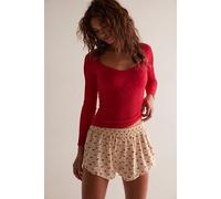 Dynamic Duo Long Sleeve by Intimately at Free People in Retro Red, Size: XS/S - female
