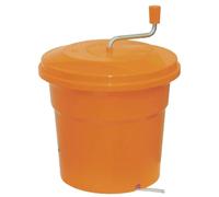 Dynamic Manual Salad Spinner 20 Litre, Orange, HACCP Compliant Sealed Cover, Lettuce Spinner, Manual Salad Spinner Dryer, Built in Drain Tube, Size: 500 x 430 cm CE885