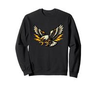 Dynamic Eagle Design with Lightning Motif for Nature Lovers Sweatshirt