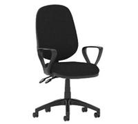 dynamic Eclipse II Operator Chair Permanent Contact Fabric Fixed Armrest Black 120 kg Eclipse Plus II 600 x 600 x 970 mm