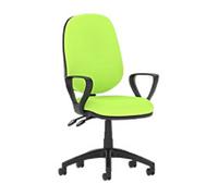 dynamic Eclipse II Operator Chair Permanent Contact Fabric Fixed Armrest Green 120 kg Eclipse II 600 x 600 x 970 mm